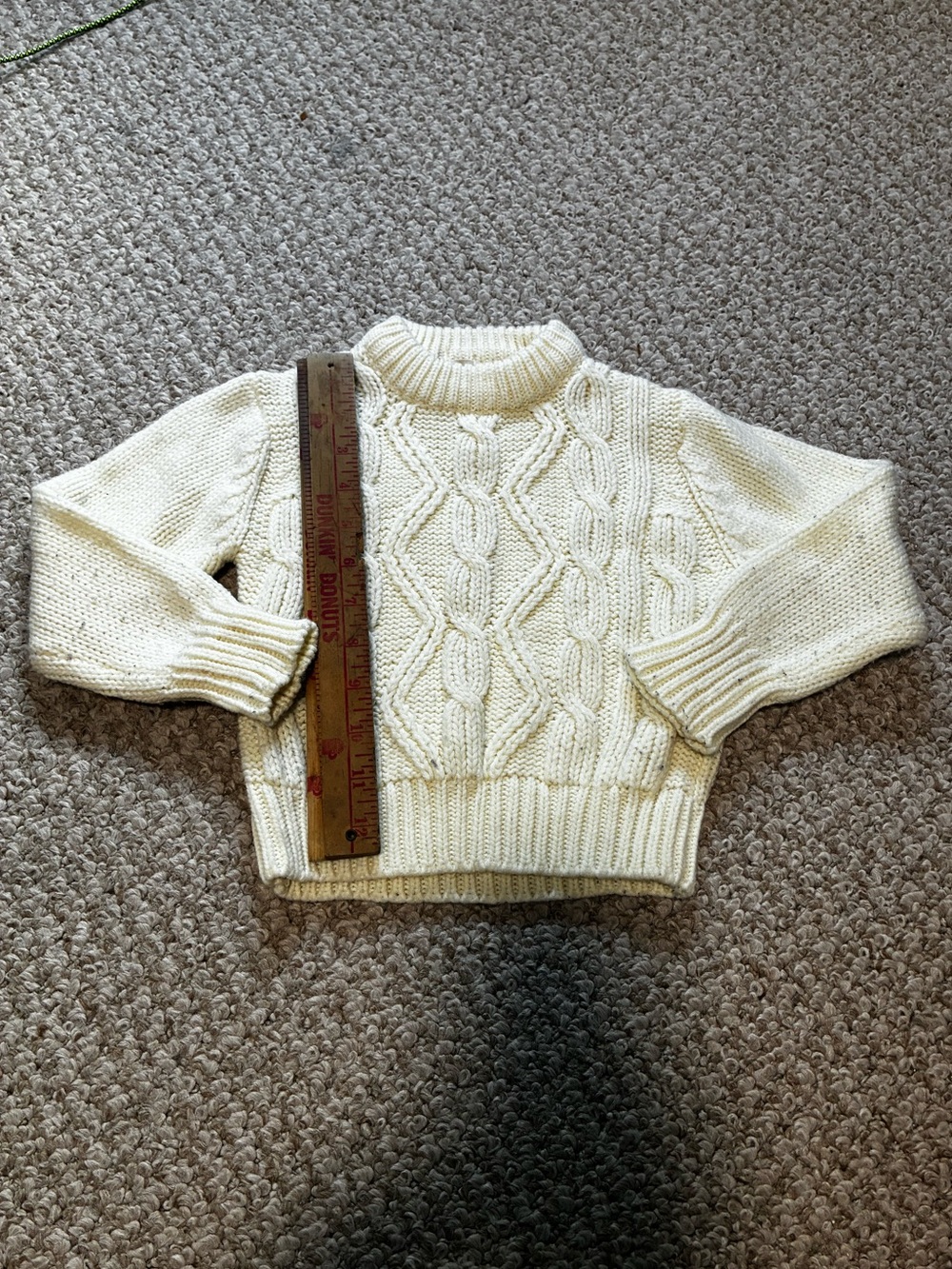 Vintage Sears Kids Cable Knit Sweater